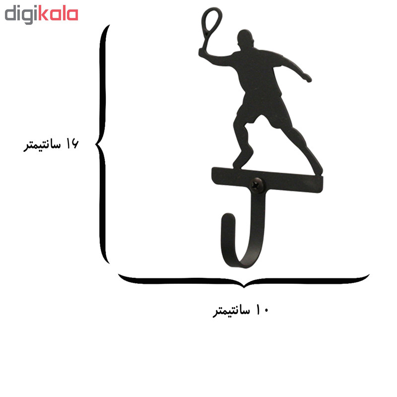 آویز لباس طرح تنیس کد KMA39