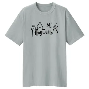 تی شرت لانگ آستین کوتاه زنانه مدل هری پاتر کد LL88 رنگ طوسی