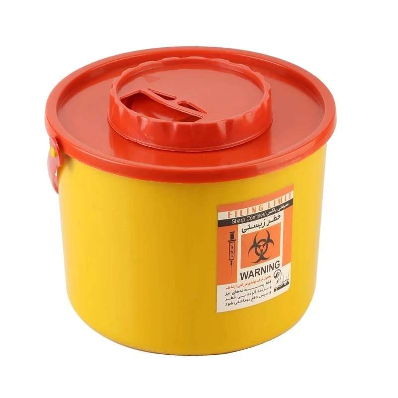 سیفتی باکس آرشا طب مدل C5S ظرفیت 5000 میلی لیتر بسته 10 عددی