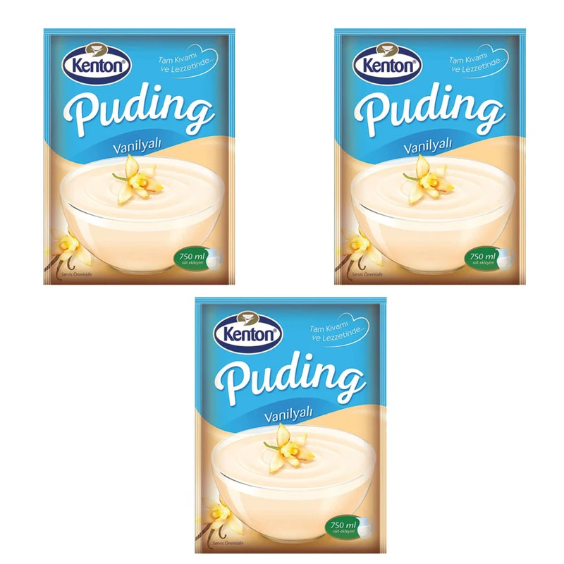 پودینگ وانیلی کنتون - 125 گرم بسته 3 عددی