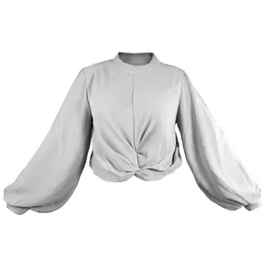 بلوز آستین بلند زنانه مدل جلوگره کد 1029A