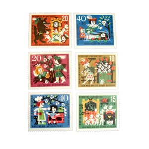 تمبر یادگاری مدل کارتونی کد DS2784 مجموعه 6 عددی