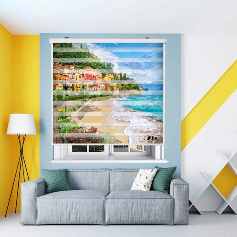 پرده زبرا زیو کد L5070 سایز 150X150 سانتی متر