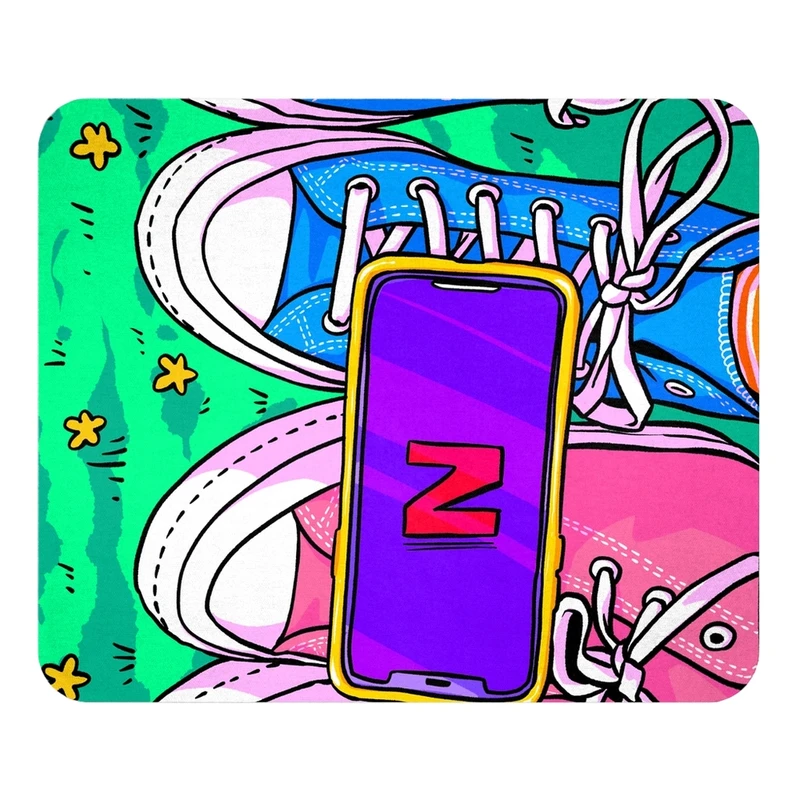 ماوس پد مدل کفش و دوست سایز 19x24 سانتی متر