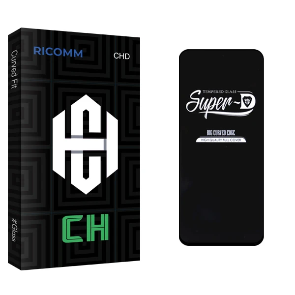 محافظ صفحه نمایش شیشه ای ریکام مدل CH GlassSuper D مناسب برای گوشی موبایل شیائومی Poco X3 GT