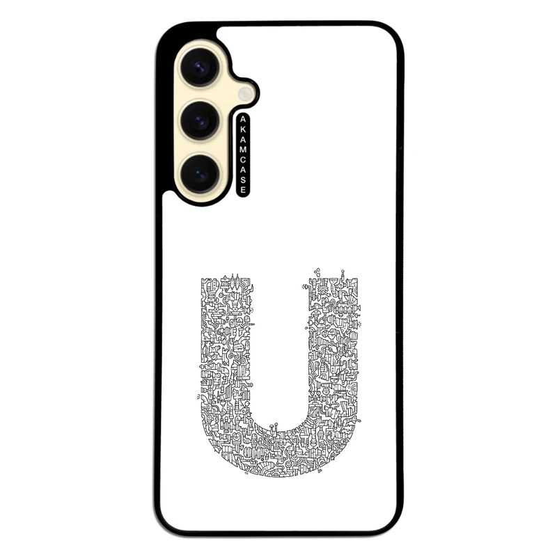 کاور آکام مدل AMC-WSGS24FE-ALPHADOODLEBET-21 مناسب برای گوشی موبایل سامسونگ Galaxy S24 FE