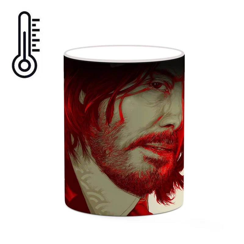 ماگ حرارتی کاکتی طرح جان ویک john wick 4 مدل mgh26453