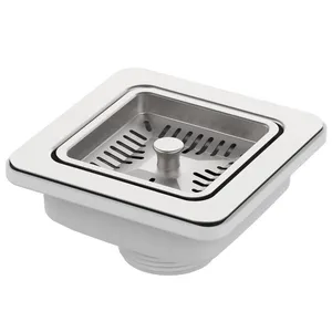 زیرآب سیفون ظرفشویی محک مدل مربع کد 206S