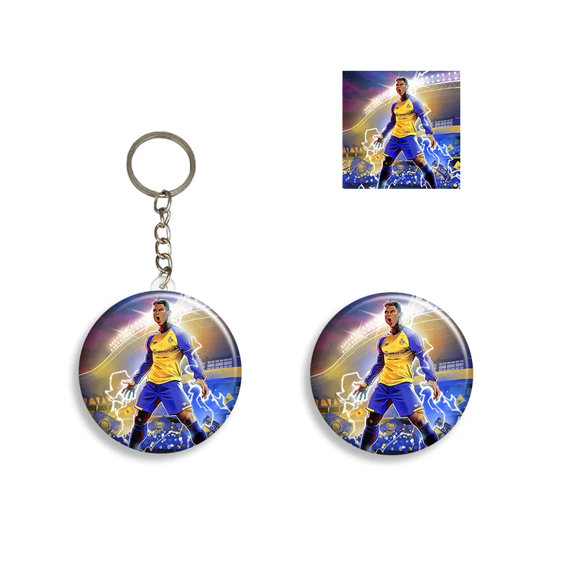 پیکسل مدل رونالدو در النصر طرح Cristiano Ronaldo کد A4 به همراه جاکلیدی و استیکر