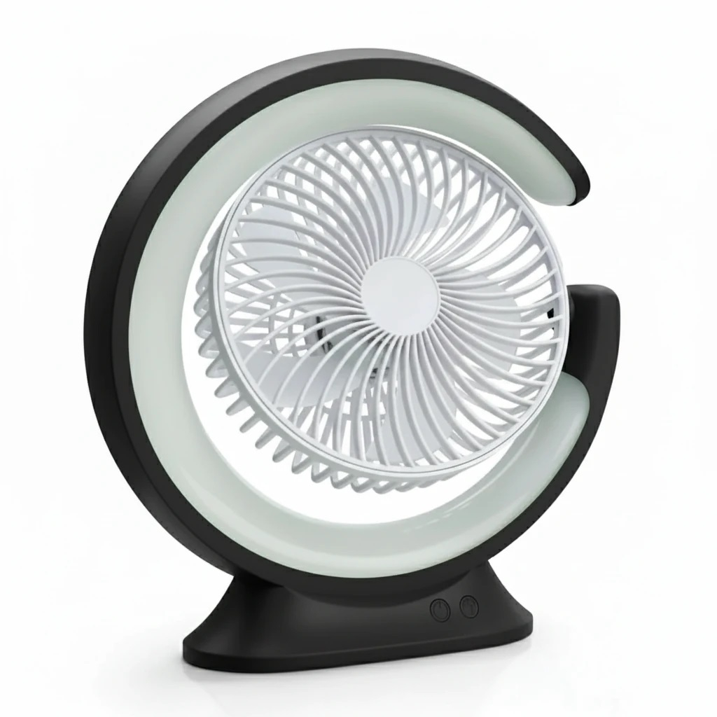 پنکه شارژی کی پی جی مدل Table Fan ظرفیت 4000 میلی آمپر ساعت