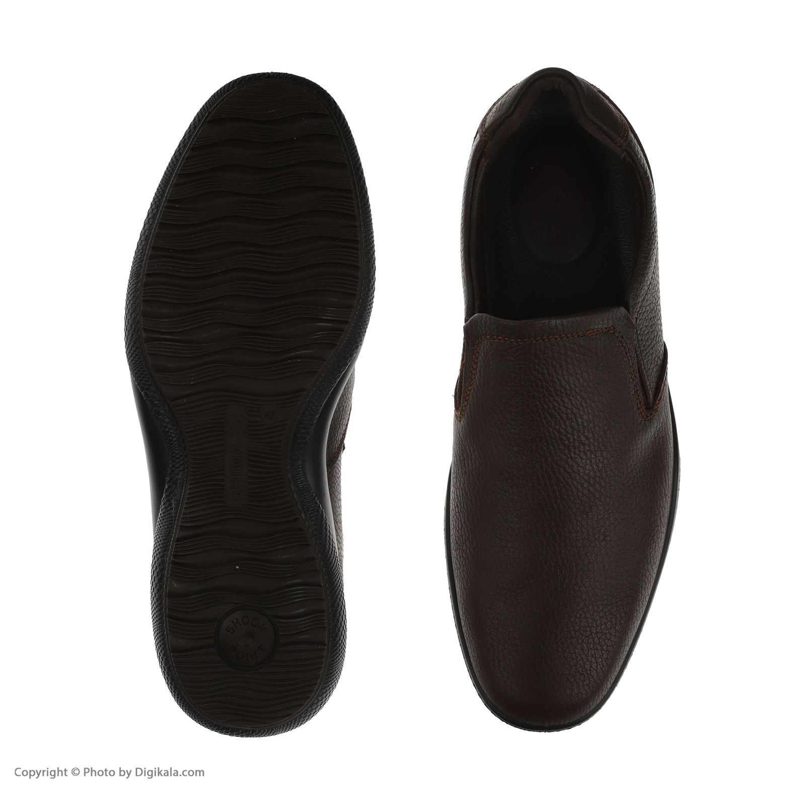 کفش روزمره مردانه کفش شیما مدل زایس کد 104 رنگ قهوه ای -  - 3