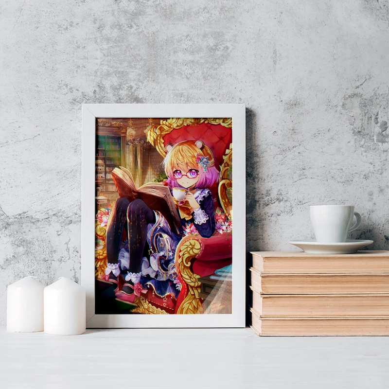 تابلو خندالو مدل دختر انیمه ای کد 18079