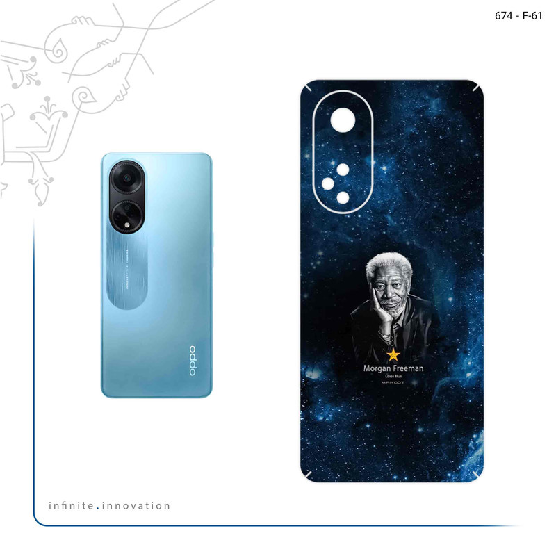 برچسب پوششی ماهوت مدل Morgan Freeman مناسب برای گوشی موبایل اپو A98