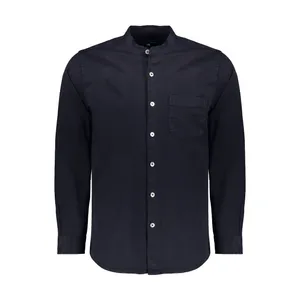 پیراهن آستین بلند مردانه پاتن جامه مدل 102221010138539 کتان رنگ سرمه ای تیره