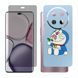 Glass Together model privacy screen protector suitable for Honor X9c mobile phone with back cover sticker