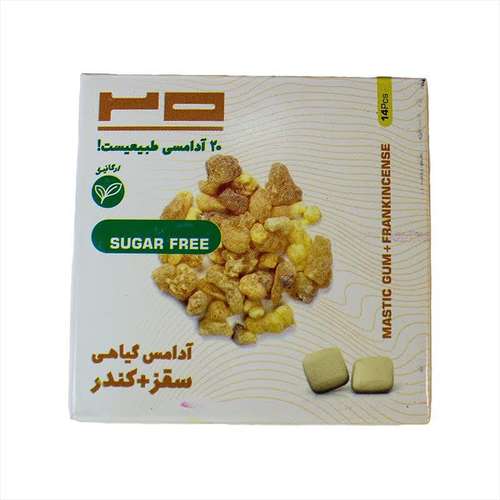 آدامس گیاهی سقز و کندر دیابتی بیست - 25 گرم