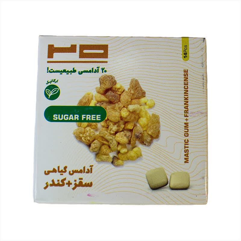 آدامس گیاهی سقز و کندر دیابتی بیست - 25 گرم