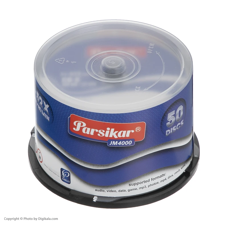 عکس شماره 2 : سی دی خام پارسیکار مدل jm4000 بسته 50 عددی