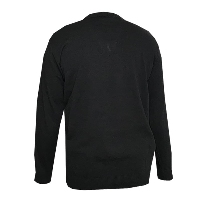 پلیور مردانه مدل یقه هفت کد 1118 رنگ مشکی