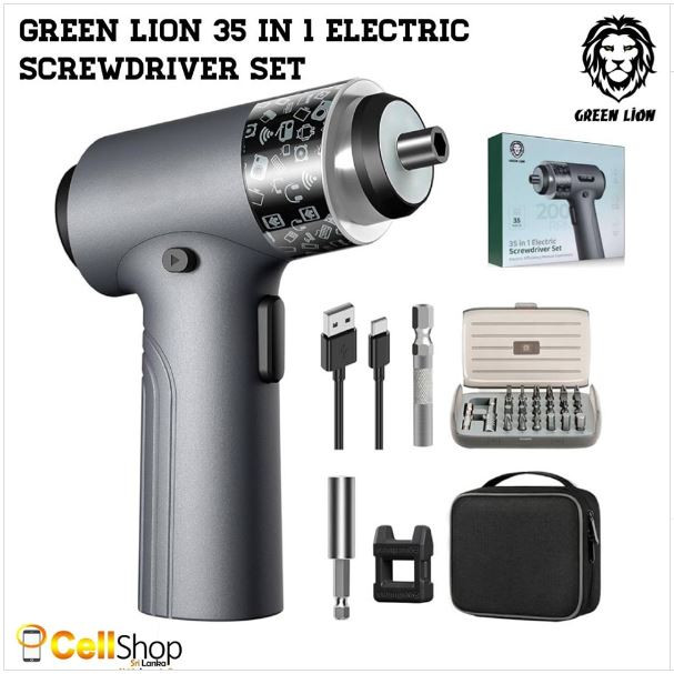 پیچ گوشتی شارژی گرین لاین مدل GN35IN1ELSDG