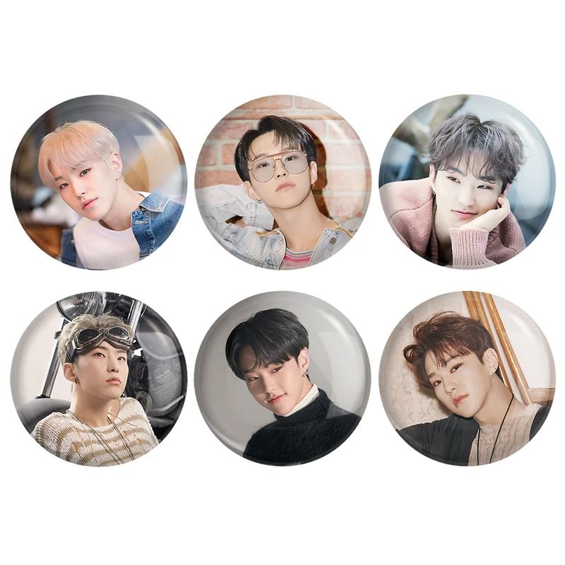 مگنت خندالو طرح هوشی گروه سونتین Seventeen کد 1295B مجموعه 6 عددی