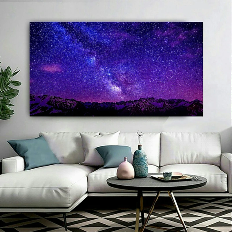تابلو بوم طرح کهکشان و ستارگان کد AR7130