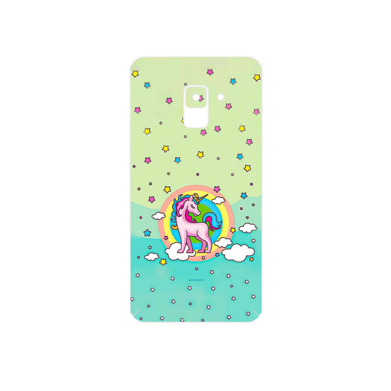 برچسب پوششی ماهوت مدل Rainbow unicorn adventure مناسب برای گوشی موبایل سامسونگ Galaxy A8 2018
