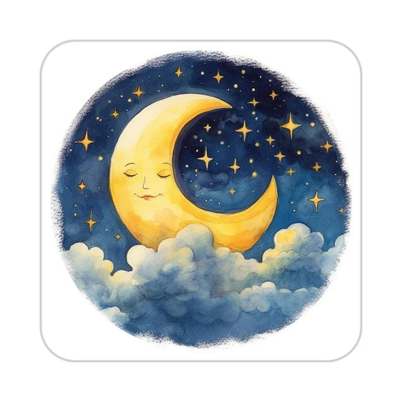 زیر لیوانی کاکتی طرح ماه و ستاره مدل mp53345