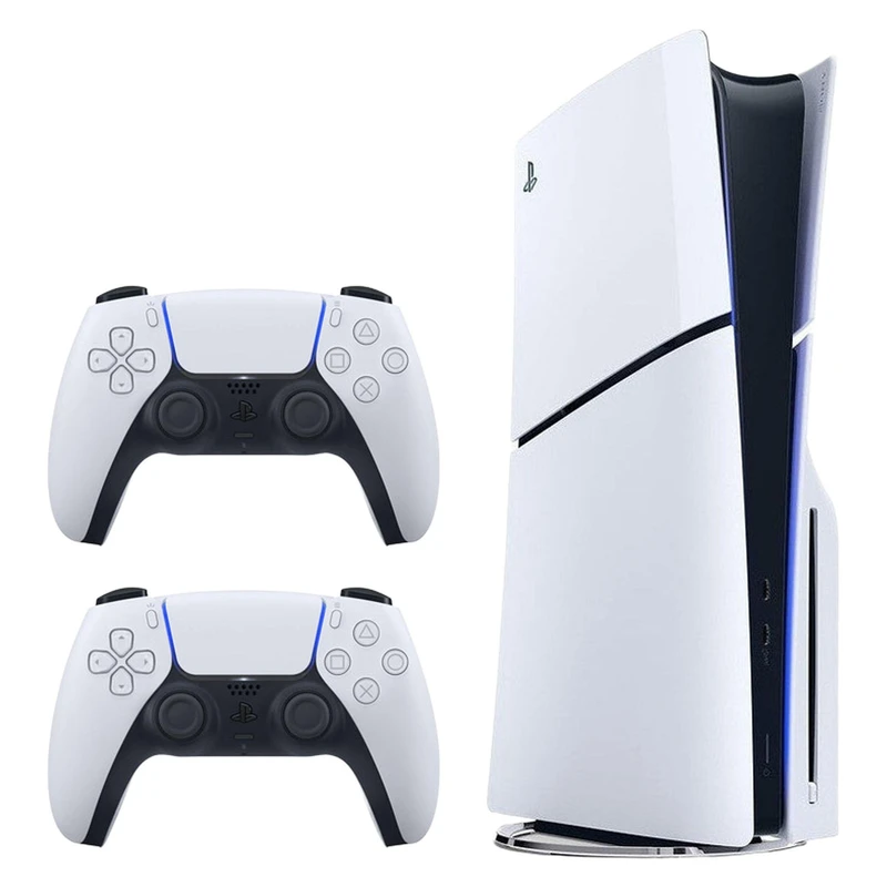 کنسول بازی سونی مدل PlayStation 5 Slim ظرفیت یک ترابایت ریجن 2000 آسیا به همراه دسته اضافی