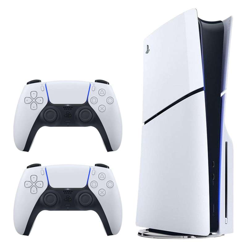 کنسول بازی سونی مدل PlayStation 5 Slim ظرفیت یک ترابایت ریجن 2000 آسیا به همراه دسته اضافی