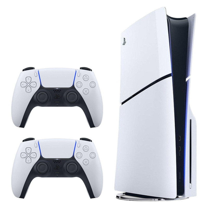 کنسول بازی سونی مدل PlayStation 5 Slim ظرفیت یک ترابایت ریجن 2000 آسیا به همراه دسته اضافی