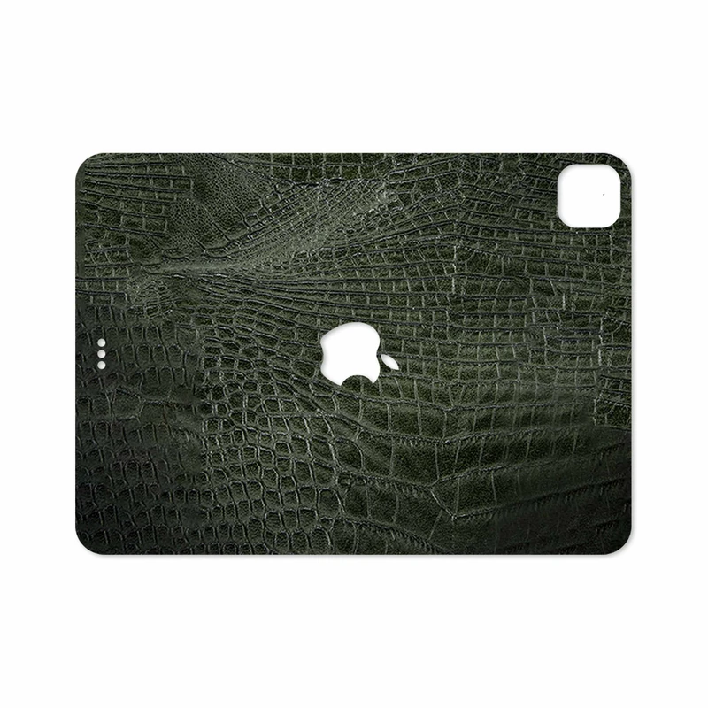 برچسب پوششی ماهوت مدل Green-Crocodile-Leather مناسب برای تبلت اپل iPad Pro 11 (GEN 2) 2020 A2068