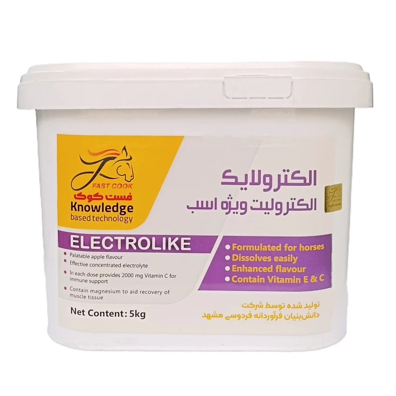 مکمل الکترولیت اسب فست‌کوک مدل Electrolike وزن 5 کیلوگرم