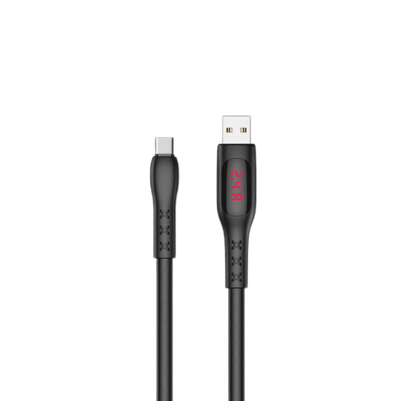 کابل تبدیل USB به USB-C کلومن مدل DK - ED 68 طول 1 متر