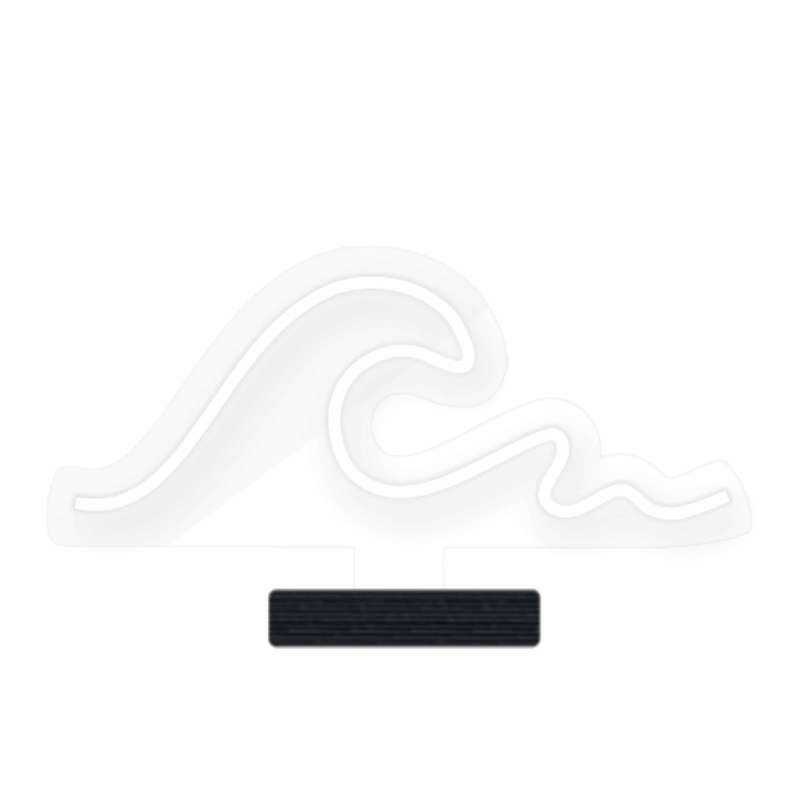 چراغ رومیزی مدل ریموت دار WAVE-GL_WHT-GLASS