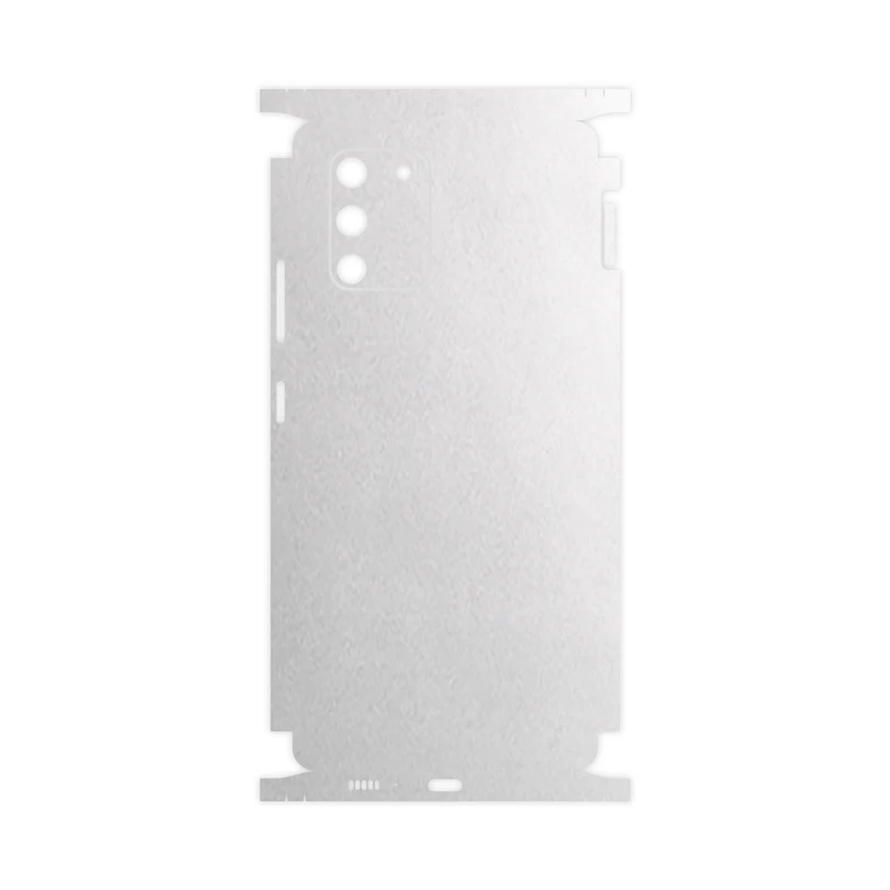 برچسب پوششی ماهوت مدل Metallic-White-FullSkin مناسب برای گوشی موبایل سامسونگ Galaxy S10 Lite