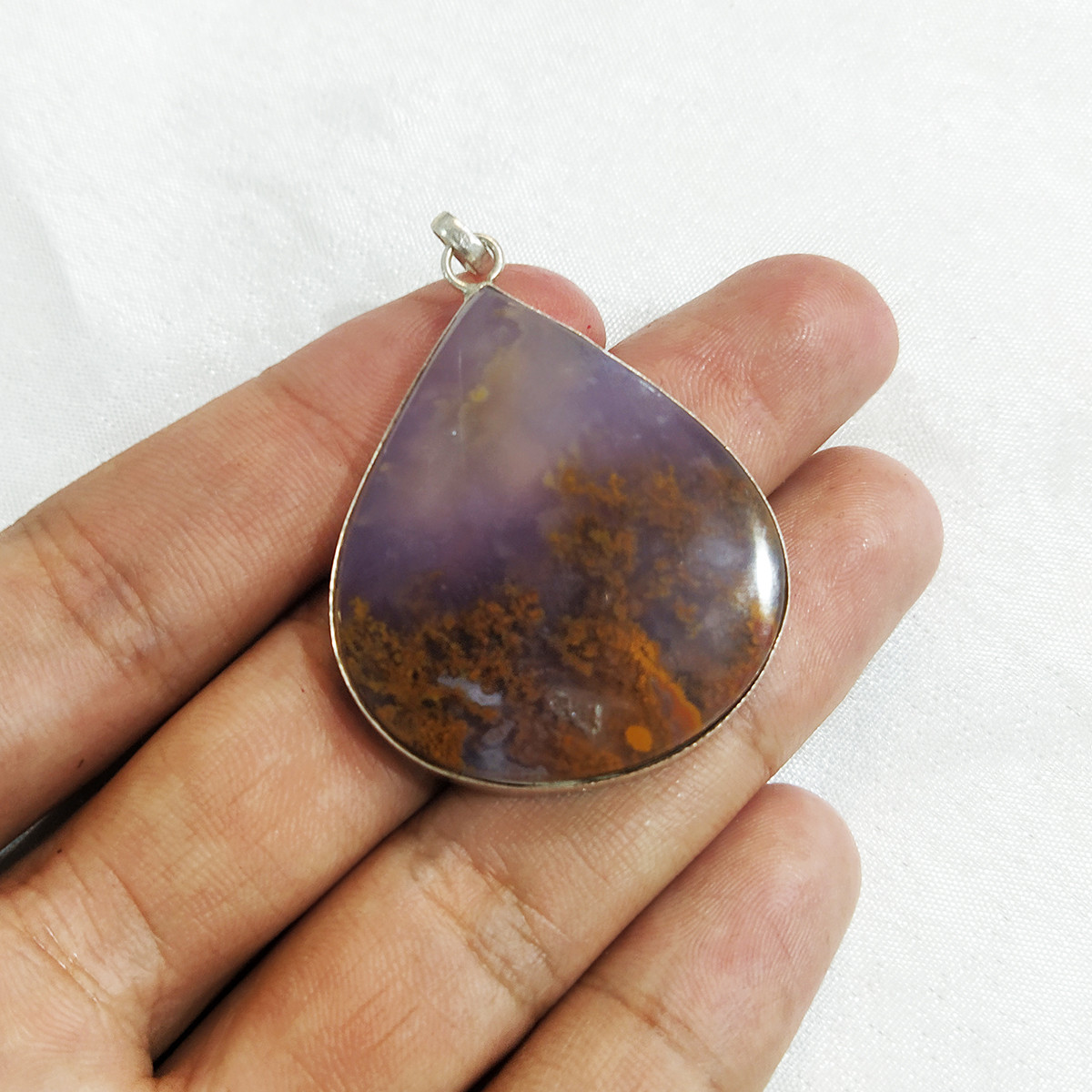 آویز گردنبند نقره زنانه سلین کالا مدل عقیق کد ce-As4