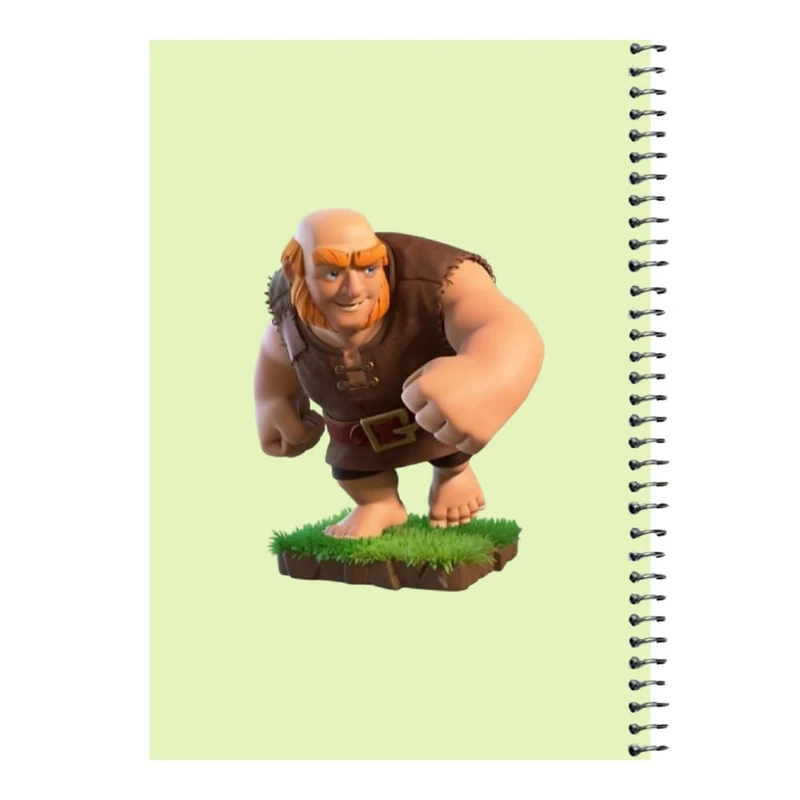 دفتر مشق 80 برگ اس جی مدل کلش رویال کد 12