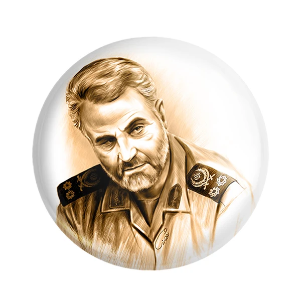 مگنت خندالو طرح سردار قاسم سلیمانی کد 2605