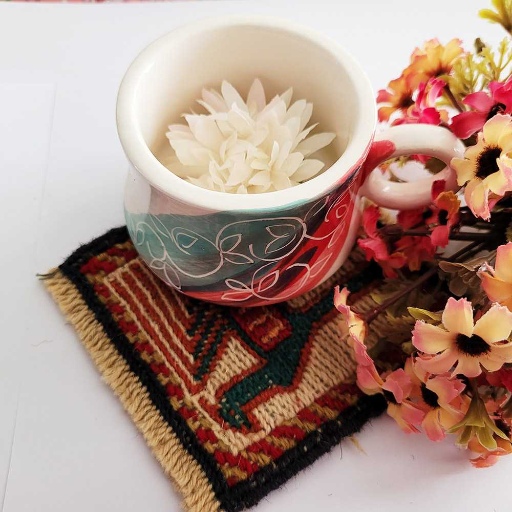 زیر لیوانی نیک ثمر مدل گلیم