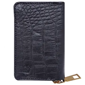 جاکارتی چرمی آسو مدل دور زیپ طرح کروکو