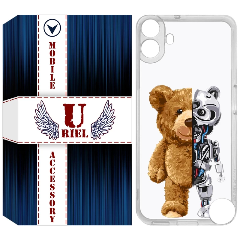 کاور یوریل مدل Clear کد 40 طرح خرس مناسب برای گوشی موبایل ناتینگ فون Nothing CMF Phone 1