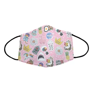 ماسک پارچه‌ای مدل طرحدار کد 17