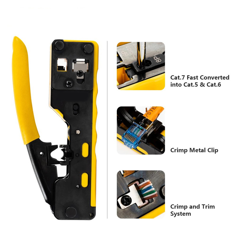 آچار سوکت زن شبکه مدل OPEN END CAT-7