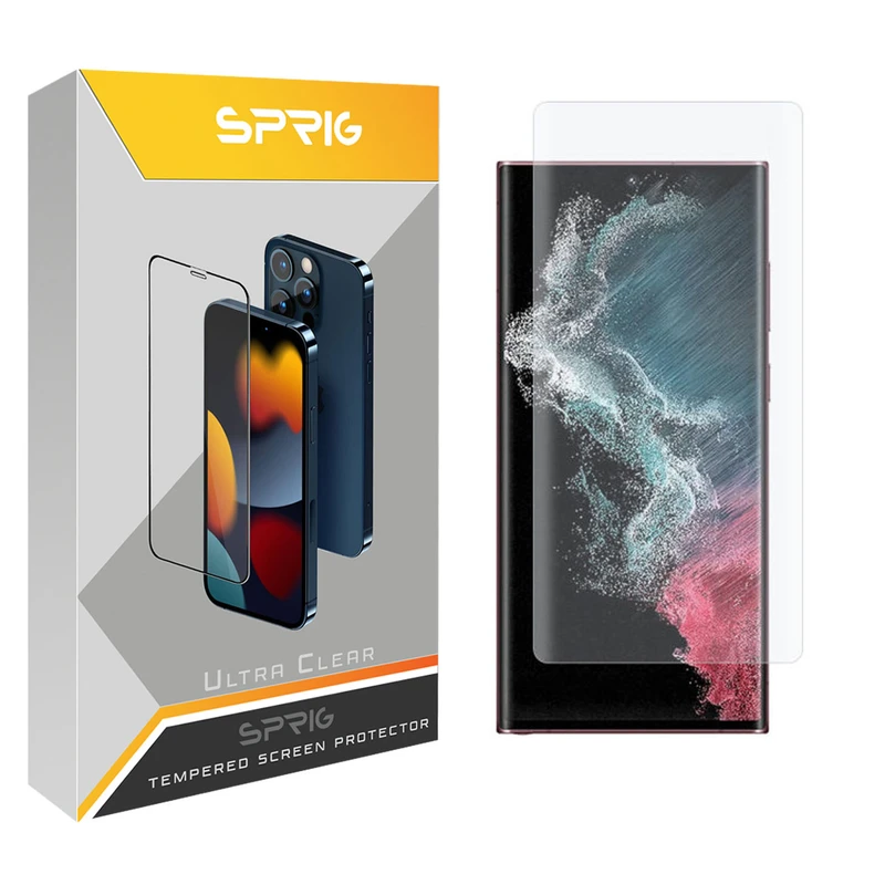 محافظ صفحه نمایش یووی لایت اسپریگ مدل UTSP مناسب برای گوشی موبایل سامسونگ Galaxy S22 Ultra