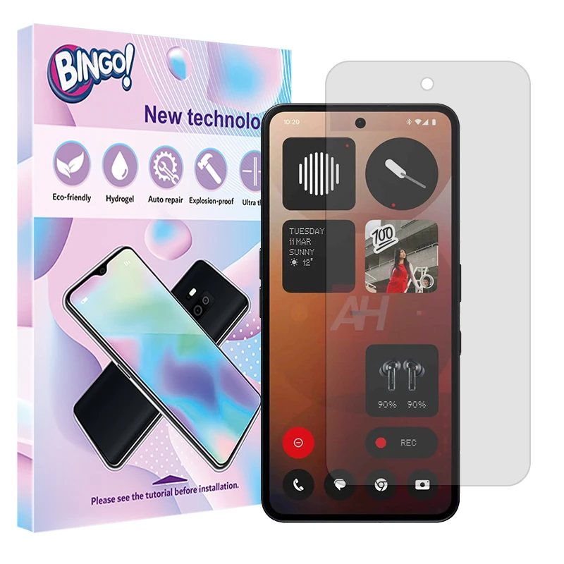 محافظ صفحه نمایش مات بینگو مدل Tough مناسب برای گوشی موبایل ناتینگ Phone 3a Pro