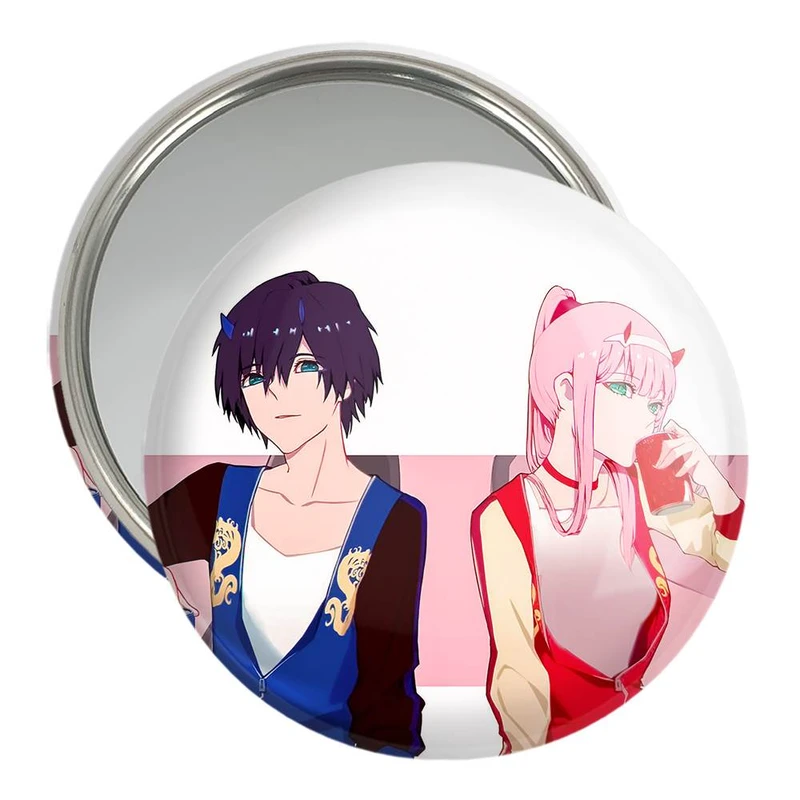 آینه جیبی خندالو مدل زیروتو و هیرو انیمه دارلینگ در فرنکس  کد 12002