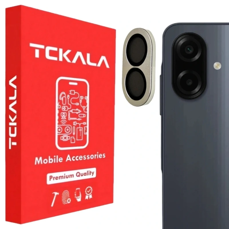 محافظ لنز دوربین فلزی تیسیکالا مدل شیشه فلزی مناسب برای گوشی موبایل سامسونگ Galaxy A07