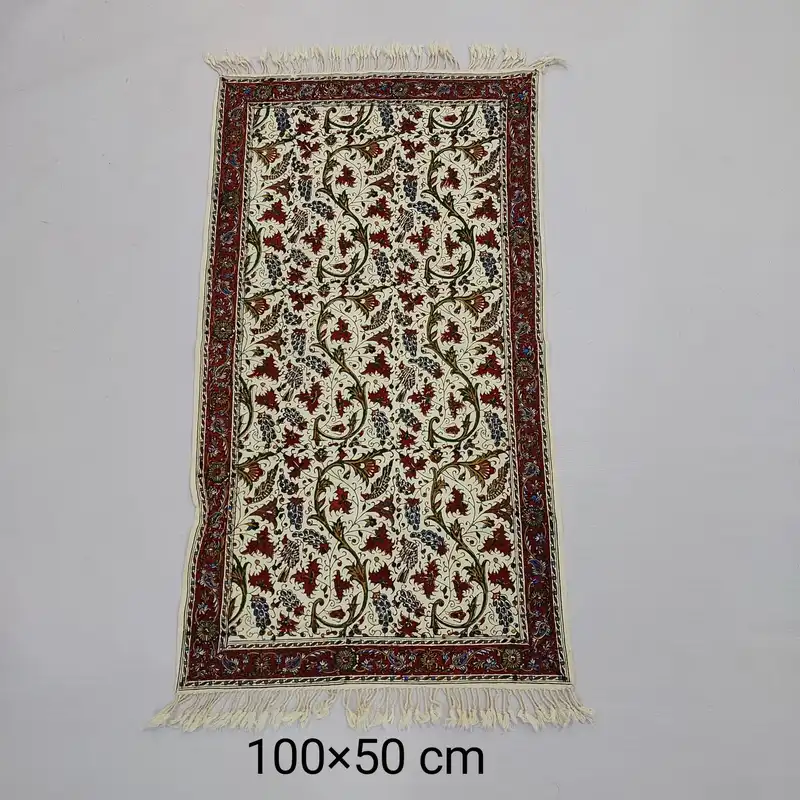 سفره قلمکار مدل باغ انگور آبنوس