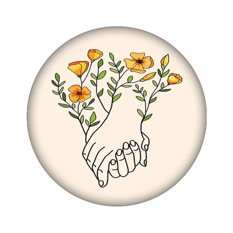 استیکر لپ تاپ طرح گل کد 3499